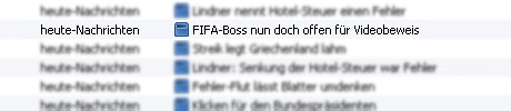 RSS-Nachricht des ZDF: 'FIFA-Boss nun doch offen fÃ¼r Videobeweis'