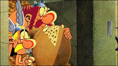 Asterix und Obelix im schweizer Banktresor [Â© Les Ã‰ditions Albert-RenÃ© / Goscinny-Uderzo]